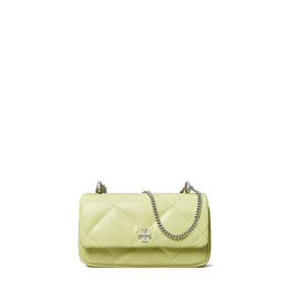 Women Kira Diamond Quilt Mini Flap Bag - Pear