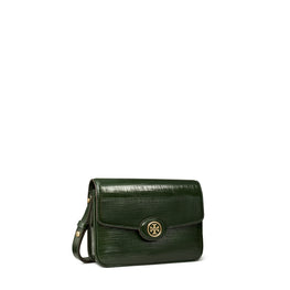 Women Robinson Crosshatched Convertible Shoulder Bag - Evergreen