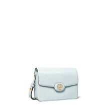 Women Robinson Crosshatched Convertible Shoulder Bag - Ice Blue