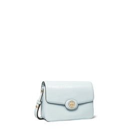 Women Robinson Crosshatched Convertible Shoulder Bag - Ice Blue