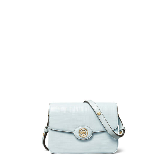 Women Robinson Crosshatched Convertible Shoulder Bag - Ice Blue