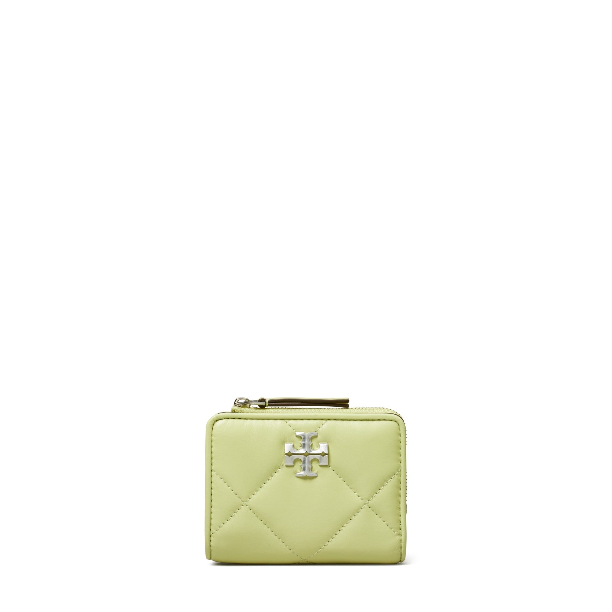 Women Kira Diamond Quilt Bi-Fold Wallet - Pear