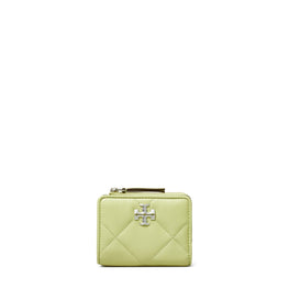 Women Kira Diamond Quilt Bi-Fold Wallet - Pear
