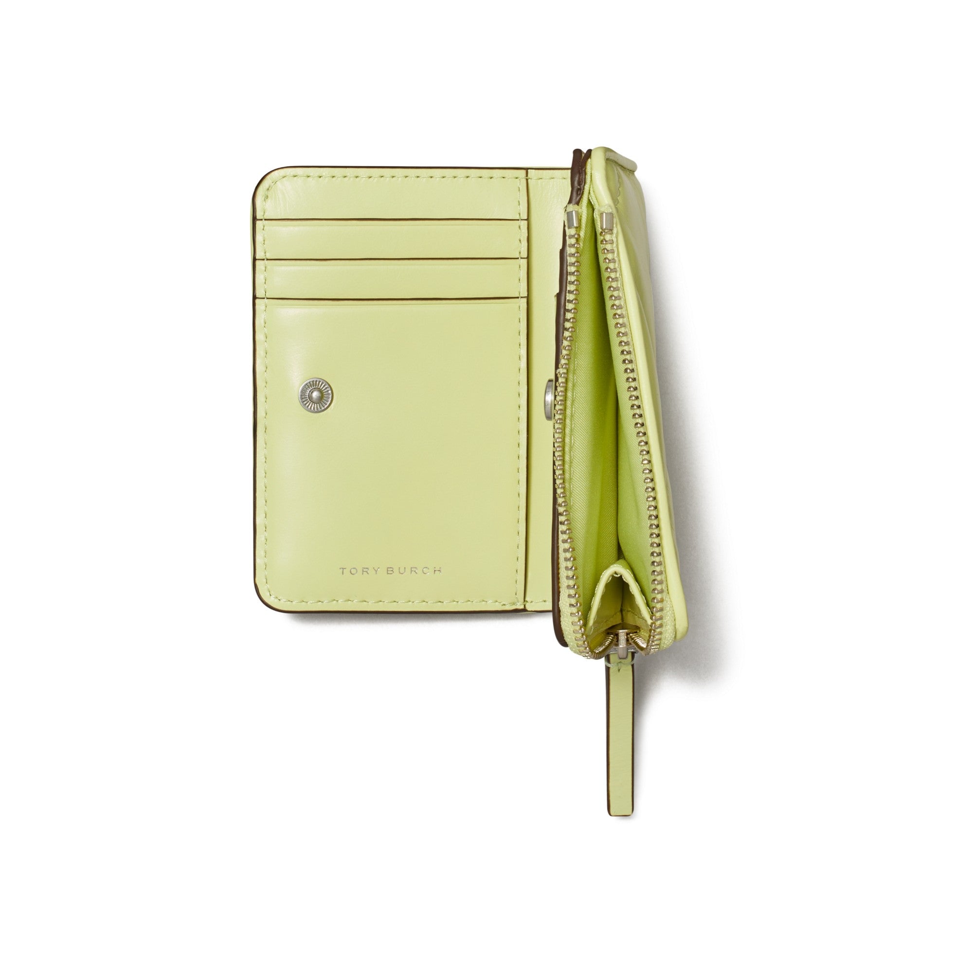 Women Kira Diamond Quilt Bi-Fold Wallet - Pear