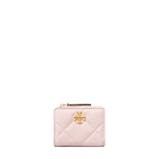 Women Kira Diamond Quilt Bi-Fold Wallet - Rose Salt