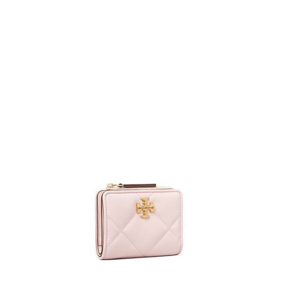 Women Kira Diamond Quilt Bi-Fold Wallet - Rose Salt