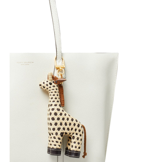 Women Giraffe Key Fob - Natural