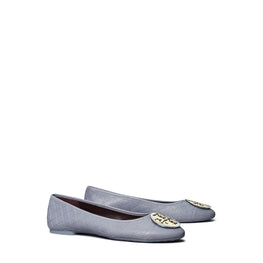 Women Claire Quilted Ballet - Dew Blue / Gold / Silver