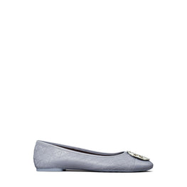 Women Claire Quilted Ballet - Dew Blue / Gold / Silver