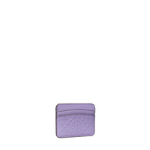 Women T Monogram Tonal Embossed Card Case - Lavender