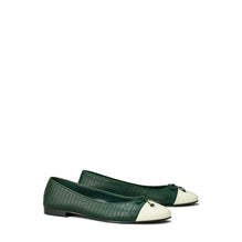 Women Cap-Toe Quilted Ballet - Vintage Fern / New Ivory