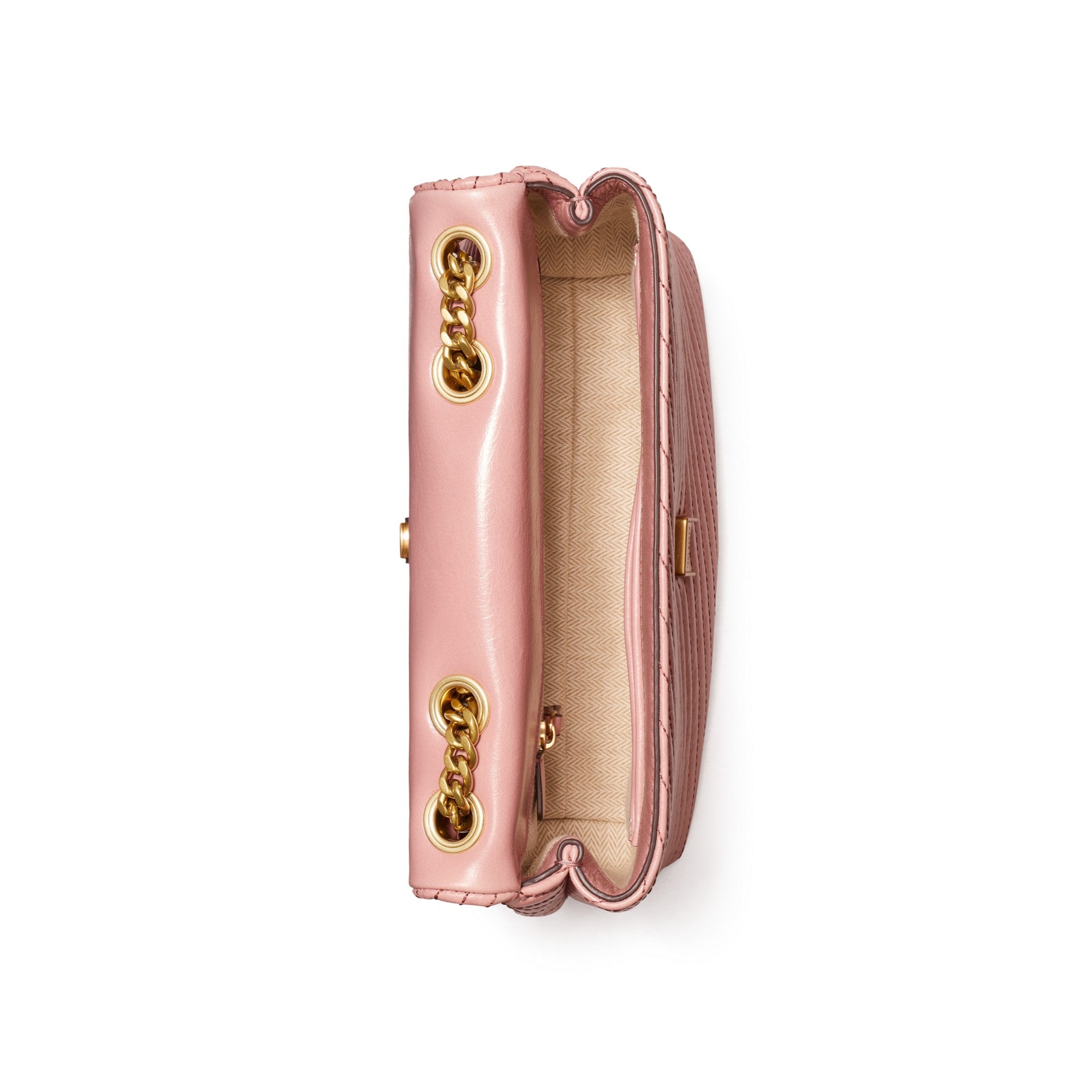 Women Kira Moto Quilt Small Convertible Shoulder Bag - Pink Magnolia