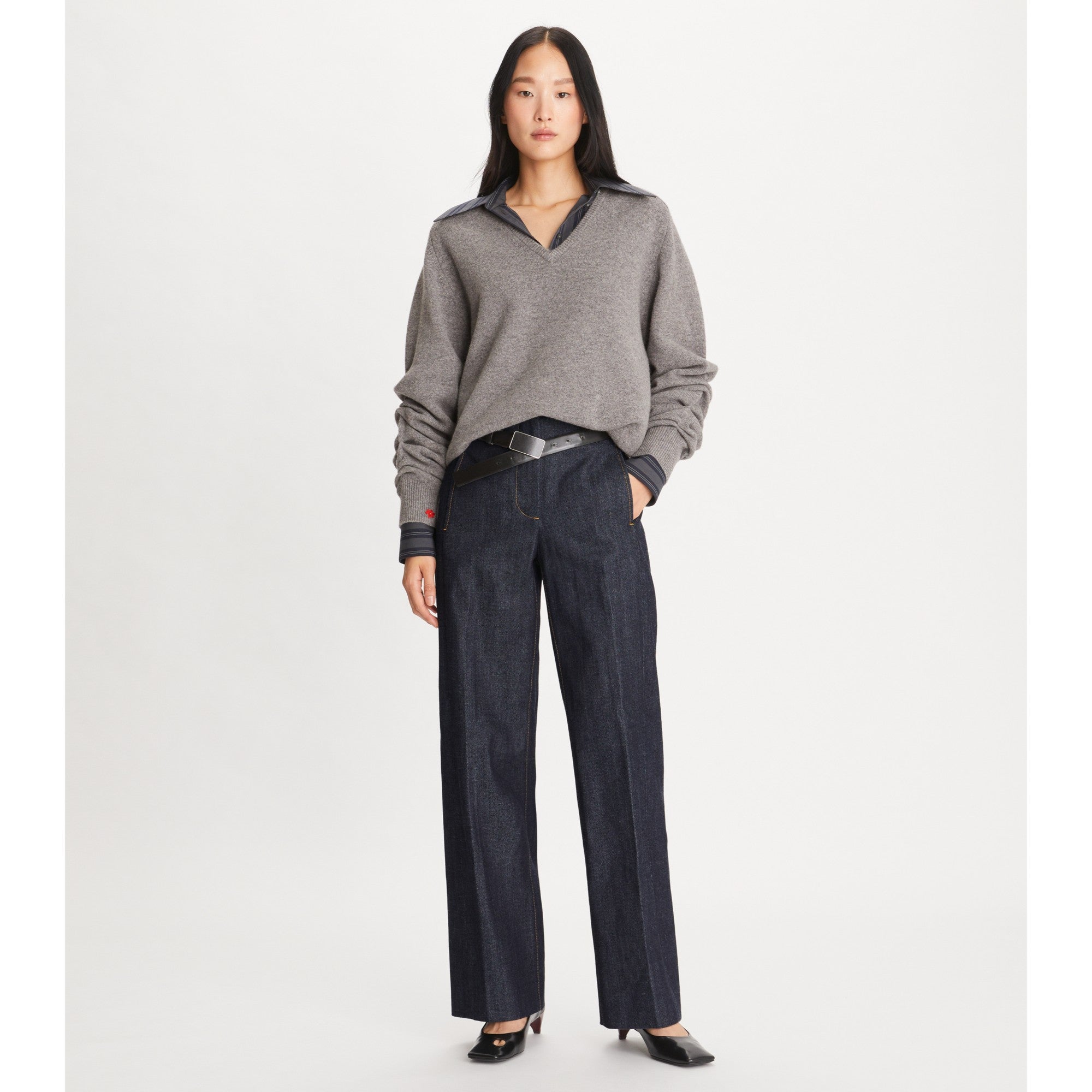 Women Selvedge Denim - Dark Indigo