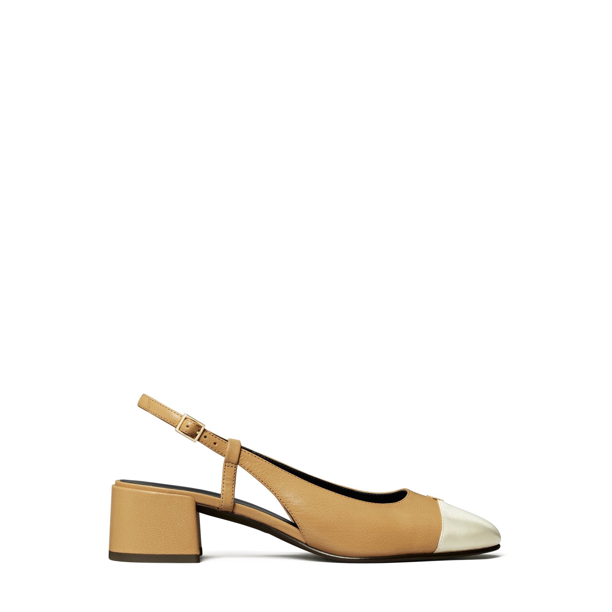 Women Cap-Toe Slingback 45Mm - Ginger Shortbread / Spark Gold