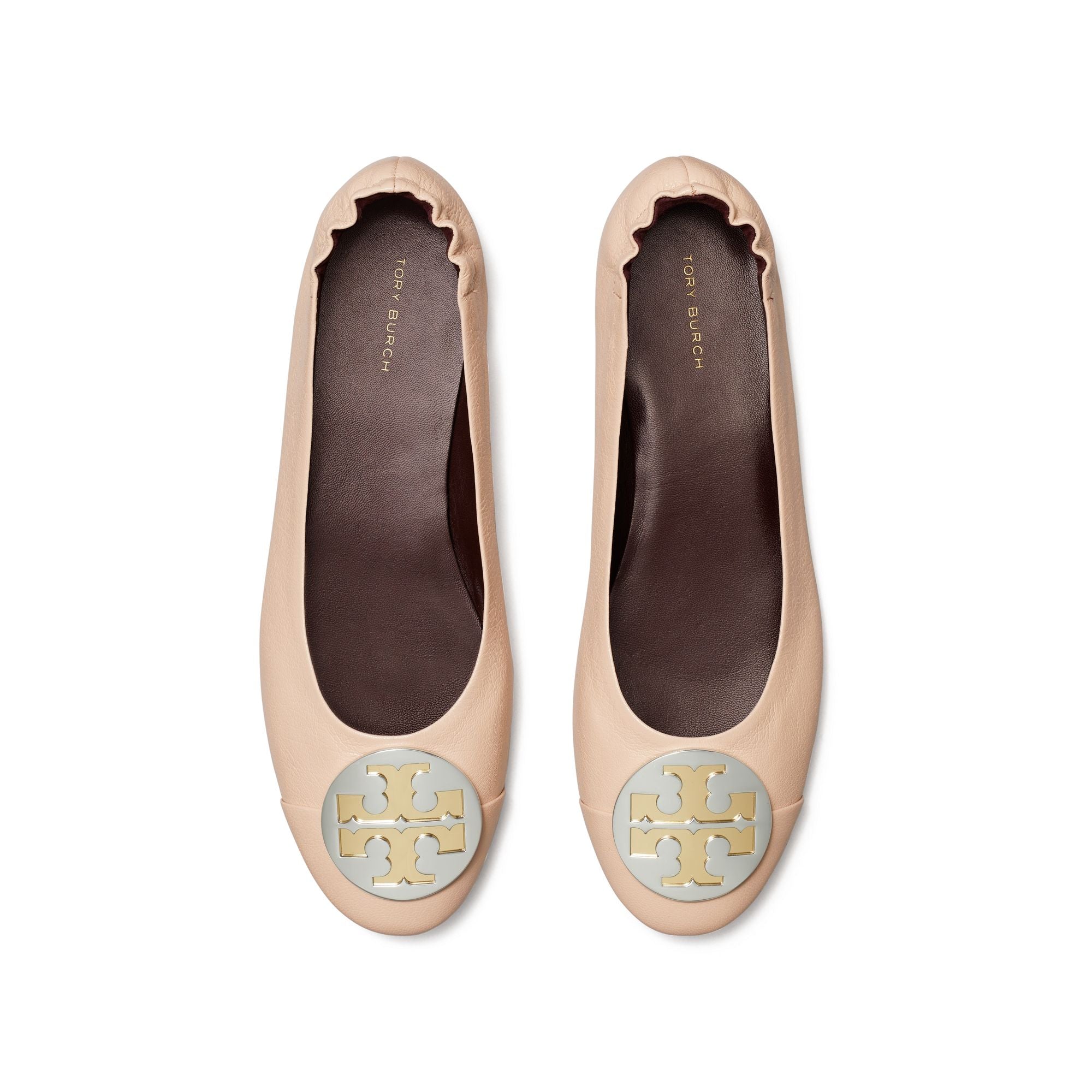 Women Claire Cap-Toe Ballet - Rose Pink / Gold / Silver