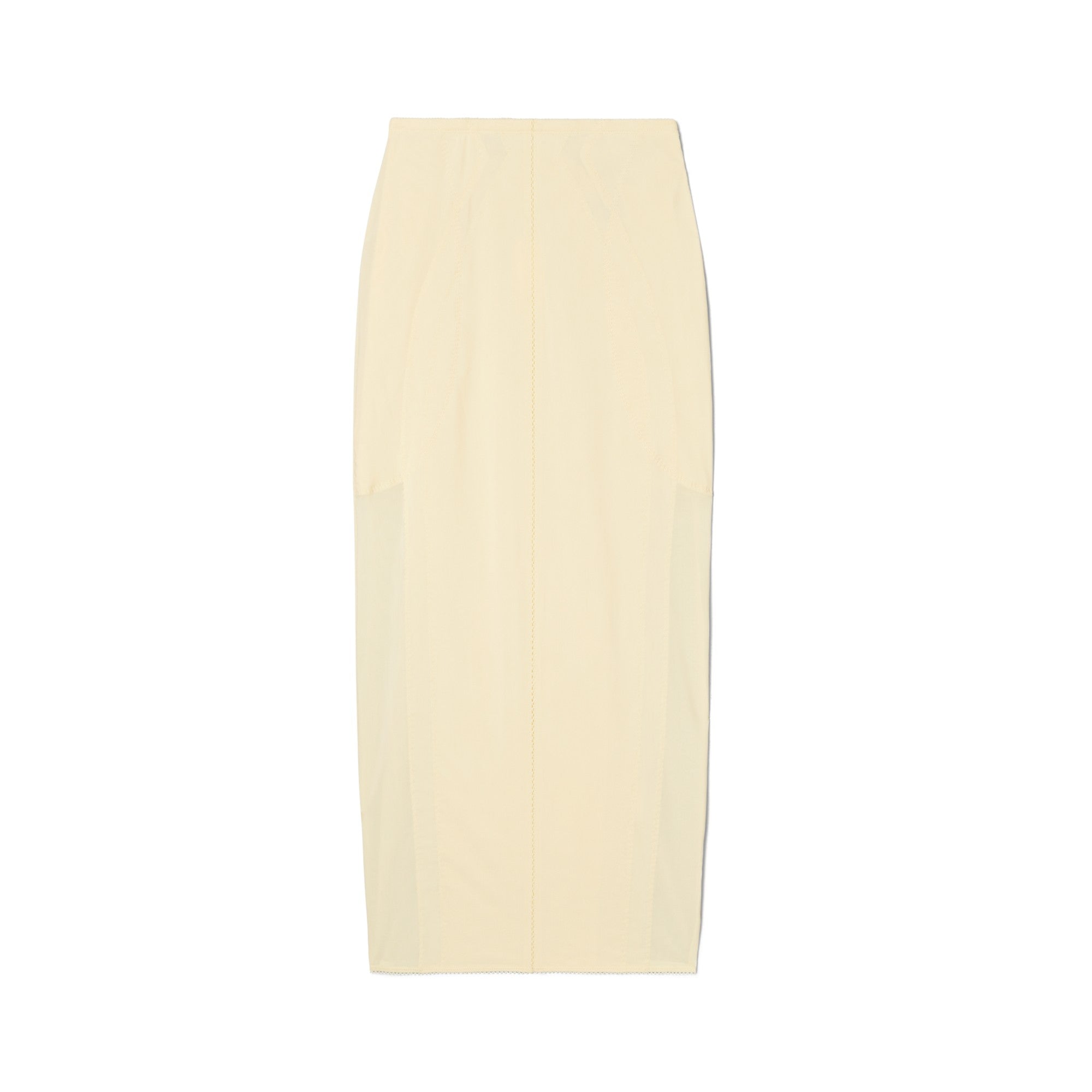 Women Mesh Skirt - Ivory Mesh