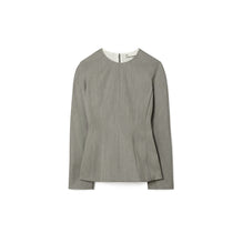 Women High-Neck Nylon Top - Mid Gray Melange