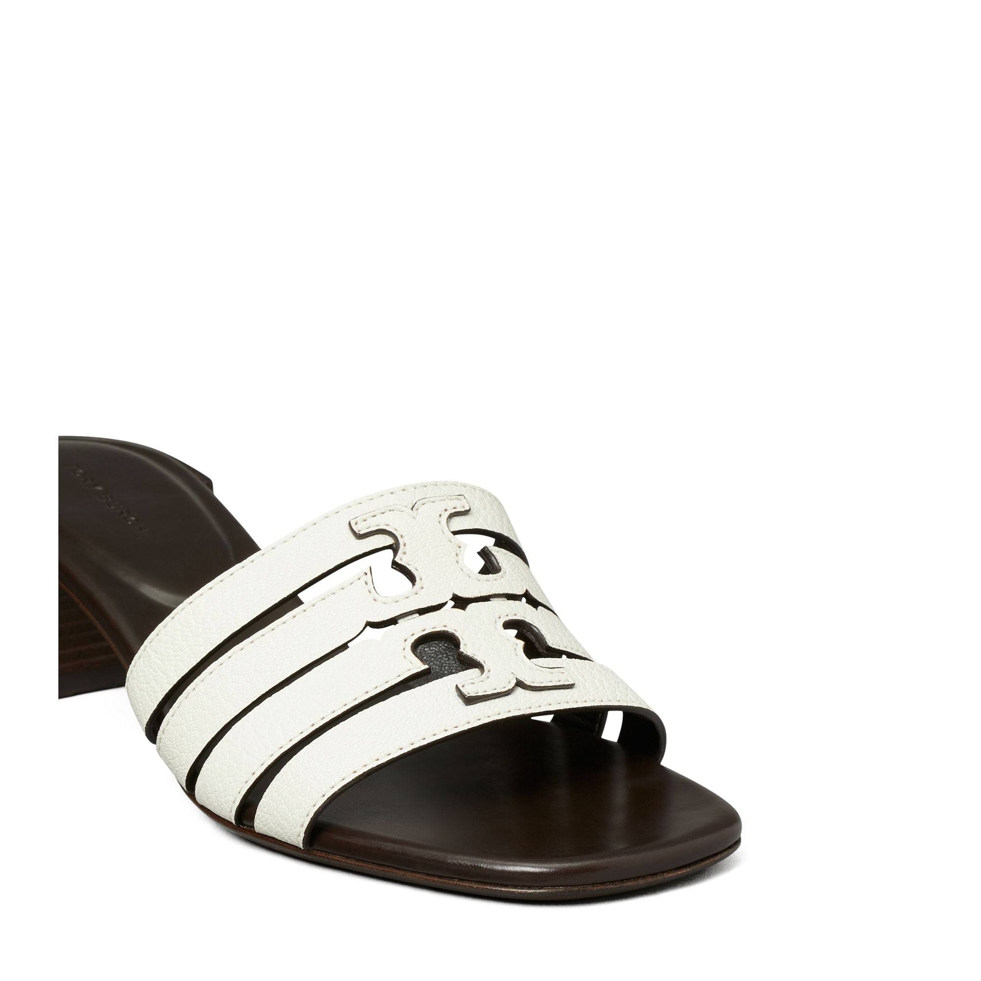 Women Ines Cage Heel Mule Sandal 55Mm - Blanc / Coco