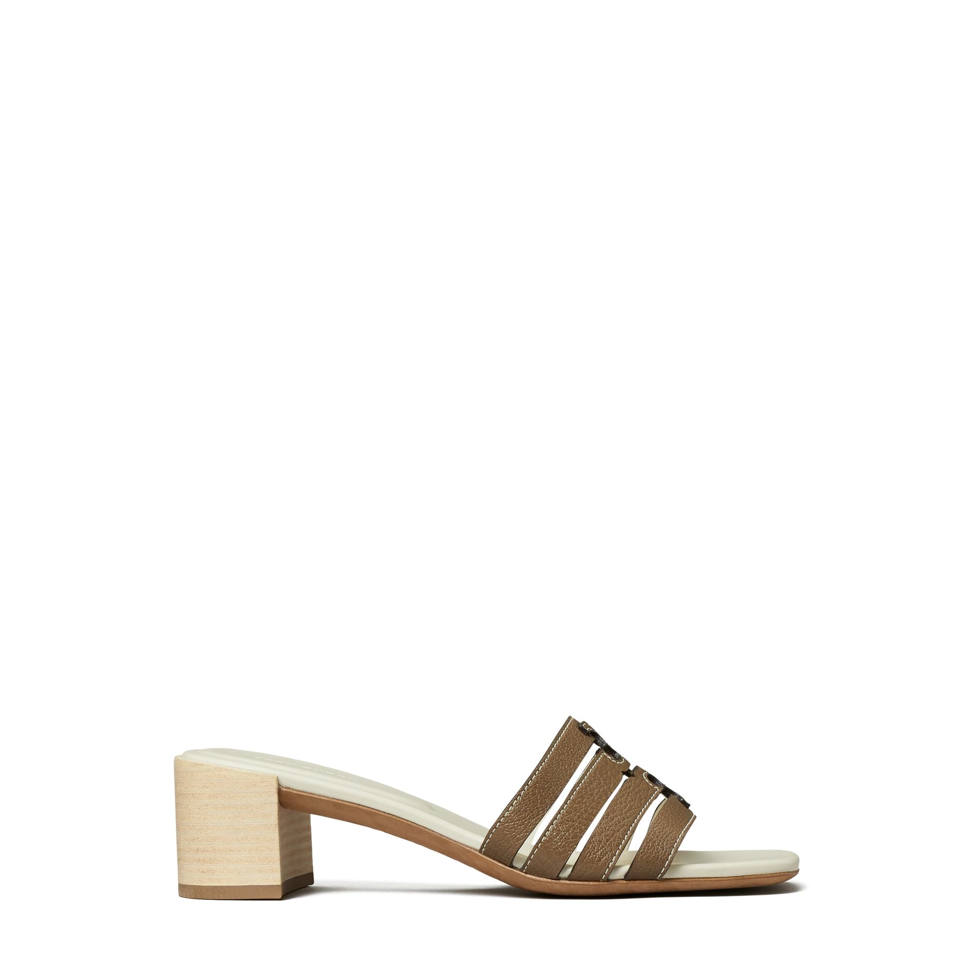 Women Ines Cage Heel Mule Sandal 55Mm - Wild Mushroom / New Ivory