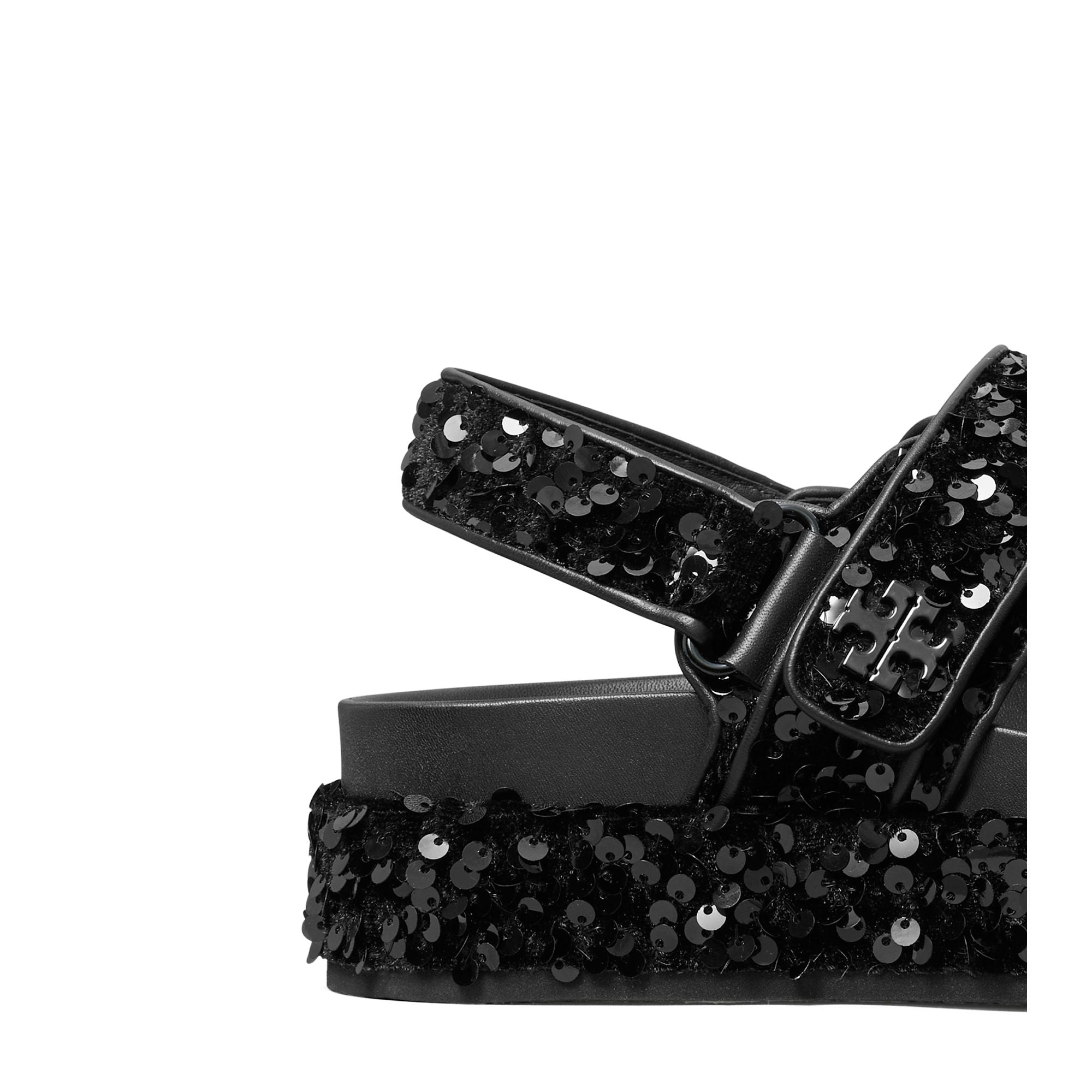 Women Kira Sport Sandal - Black Sequins