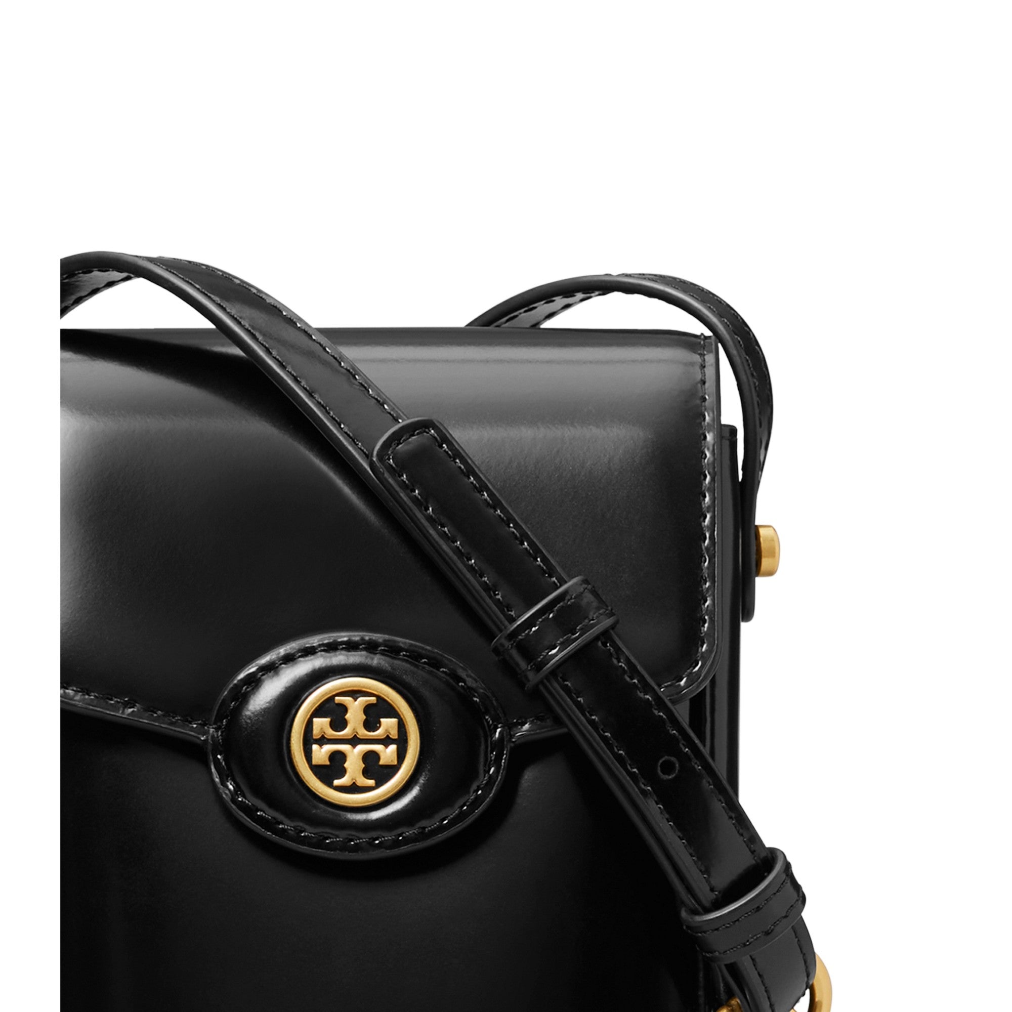 Women Robinson Spazzolato Phone Crossbody - Black