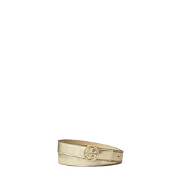 Women 1" Miller Crystal Embellished Belt - Spark Gold / Gold