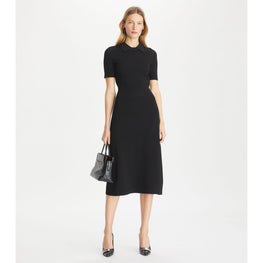 Women Viscose Sweater Dress - Black