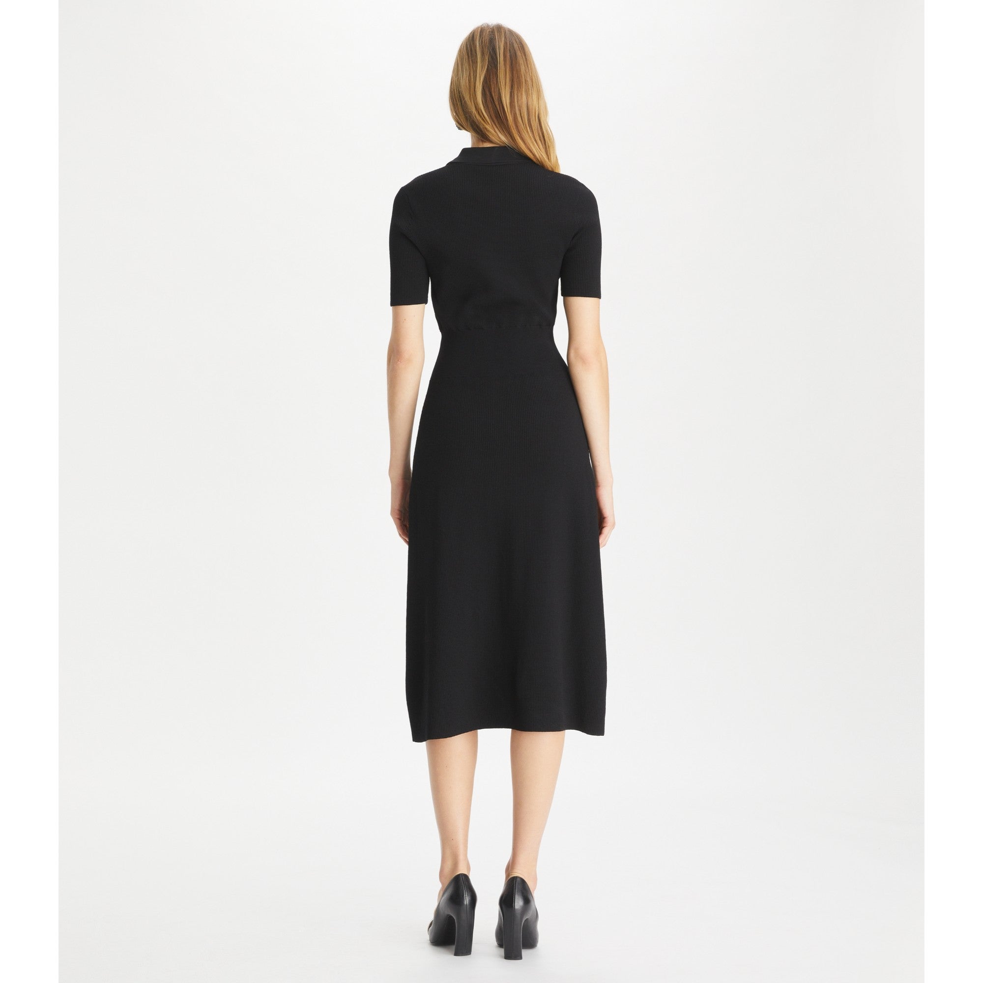 Women Viscose Sweater Dress - Black