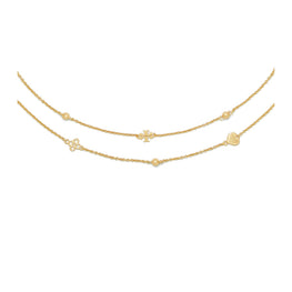 Women Layered Kira Necklace - Tory Gold