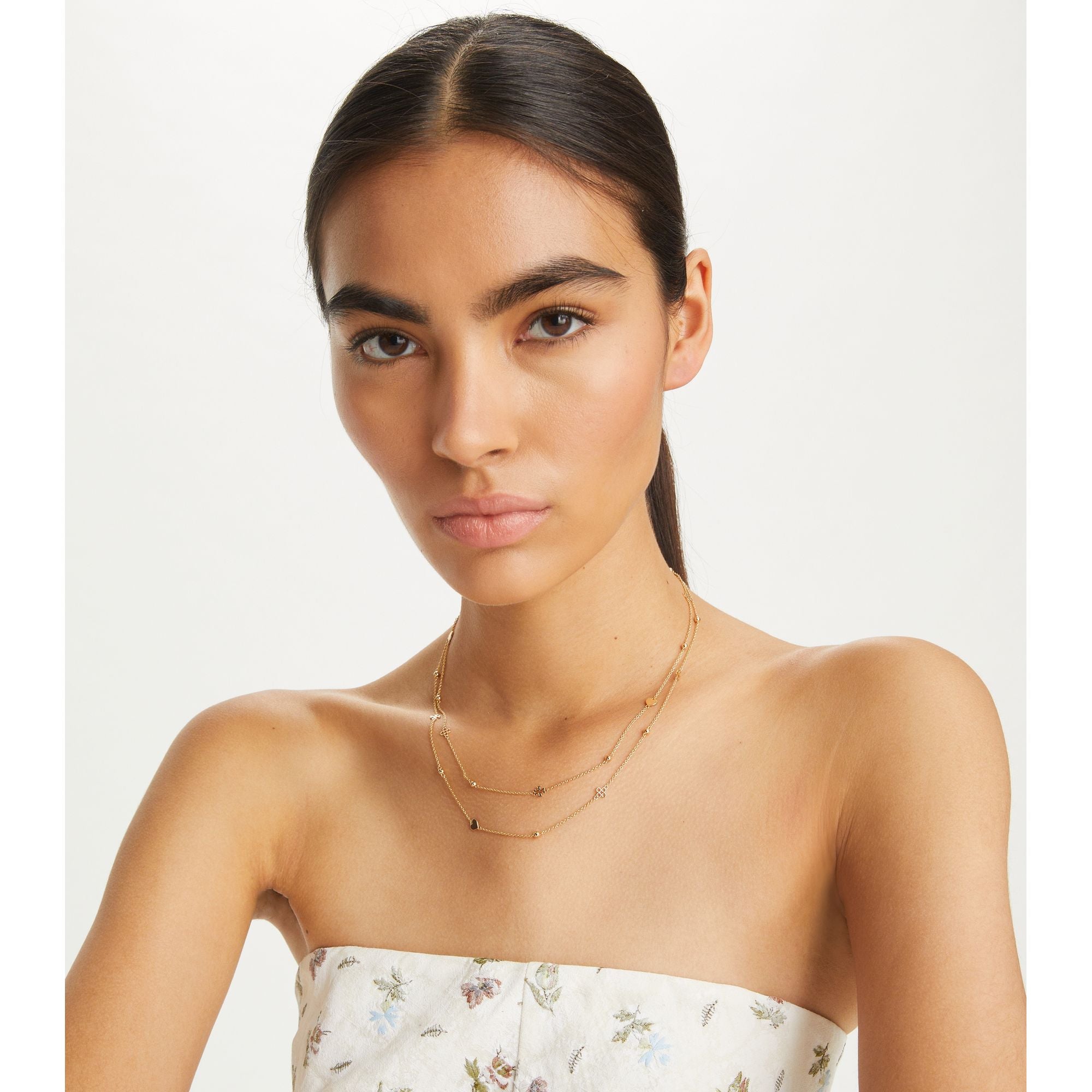 Women Layered Kira Necklace - Tory Gold