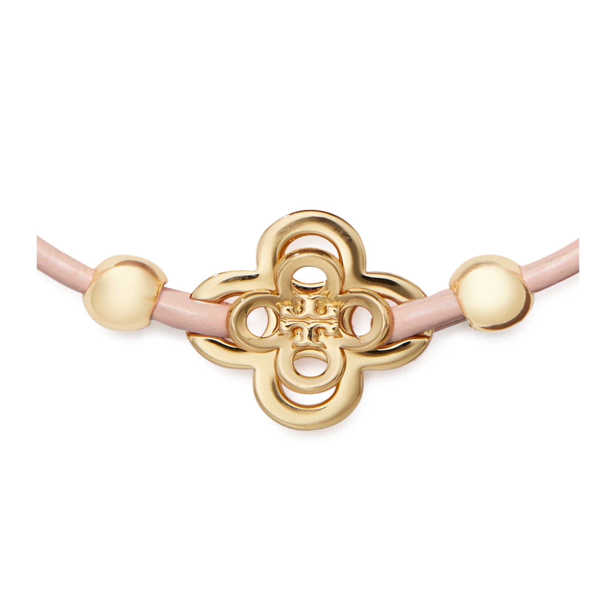 Women Kira Clover Slider Bracelet - Tory Gold / Pink