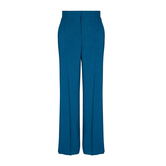 Women Tailored Drapey Melange Pants - Ink