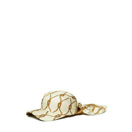 Women Silk Visor - Brown Knot