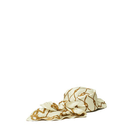 Women Silk Visor - Brown Knot