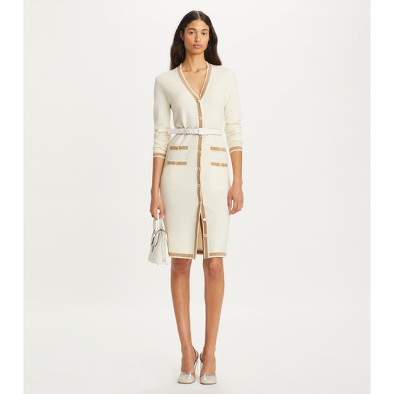 Women Long Madeline Wool Cardigan - Ivory