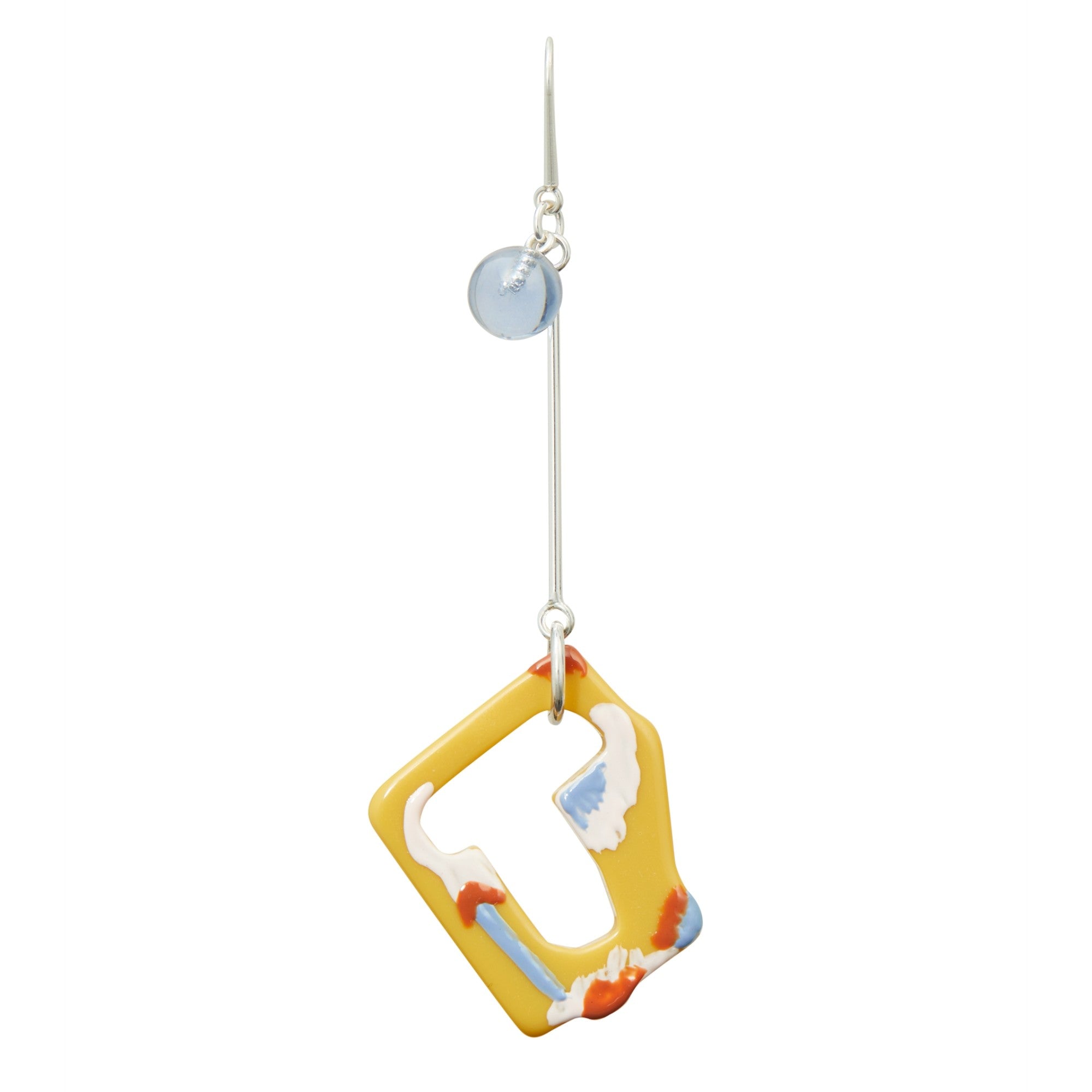 Women Tb Earring - Light Silver / Blue / Green