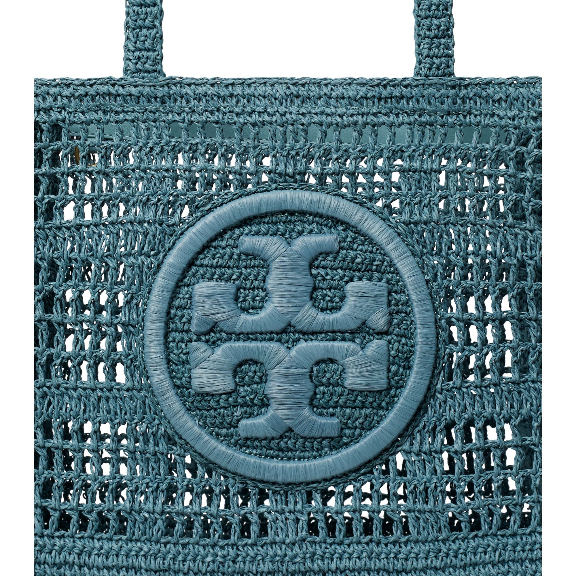 Women Ella Hand-Crocheted Small Tote - Deep Slate