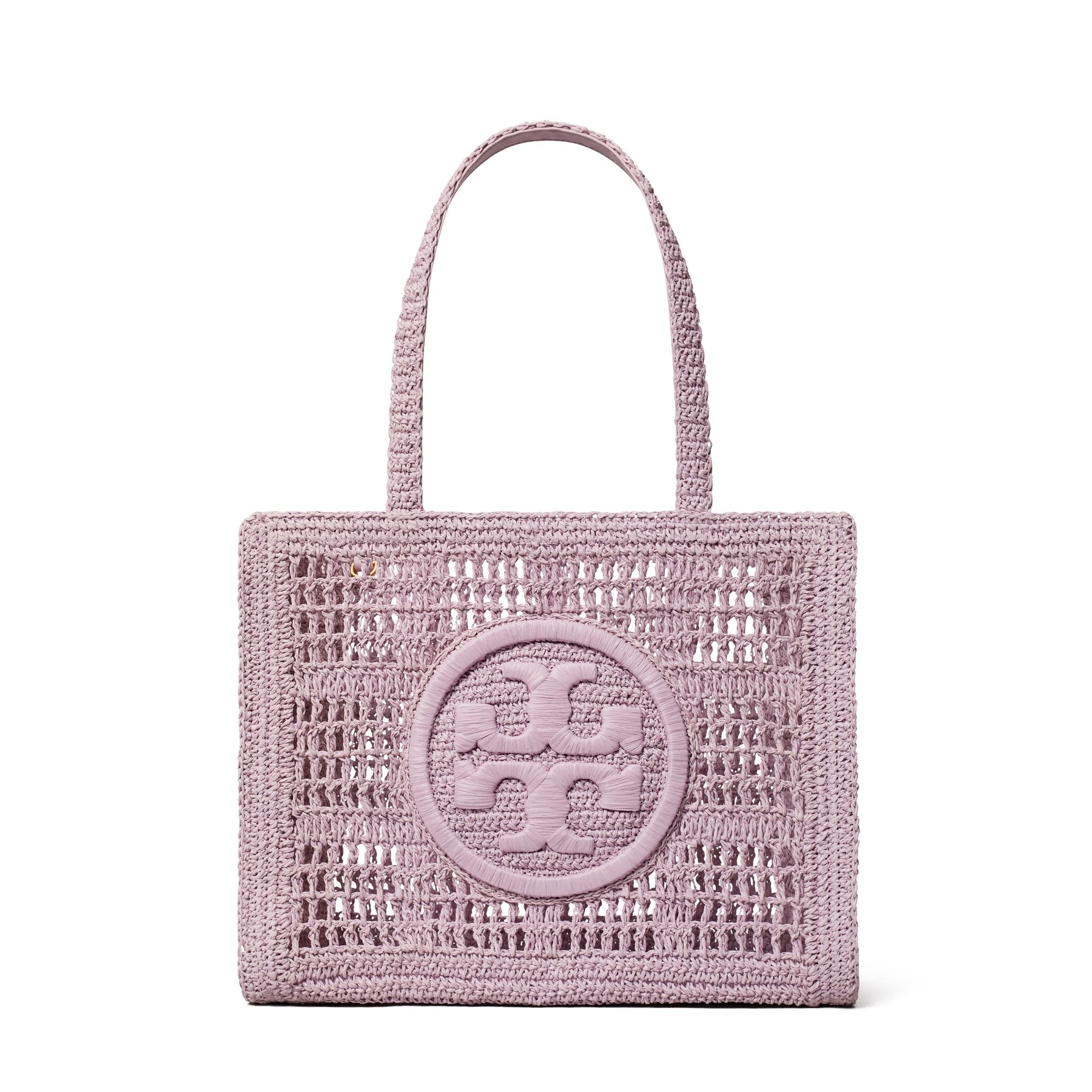 Women Ella Hand-Crocheted Small Tote - Pale Purple