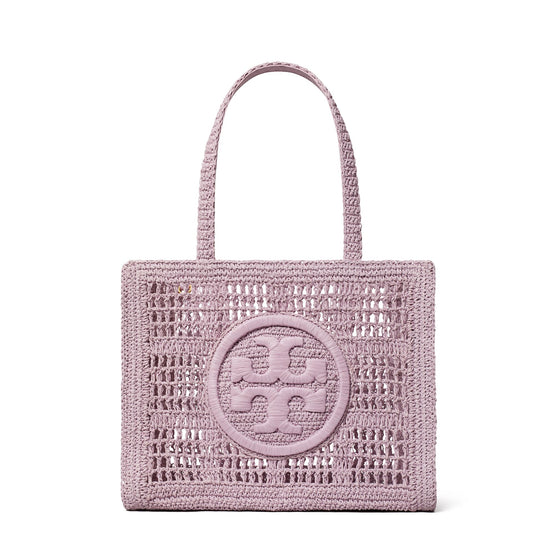 Women Ella Hand-Crocheted Small Tote - Pale Purple