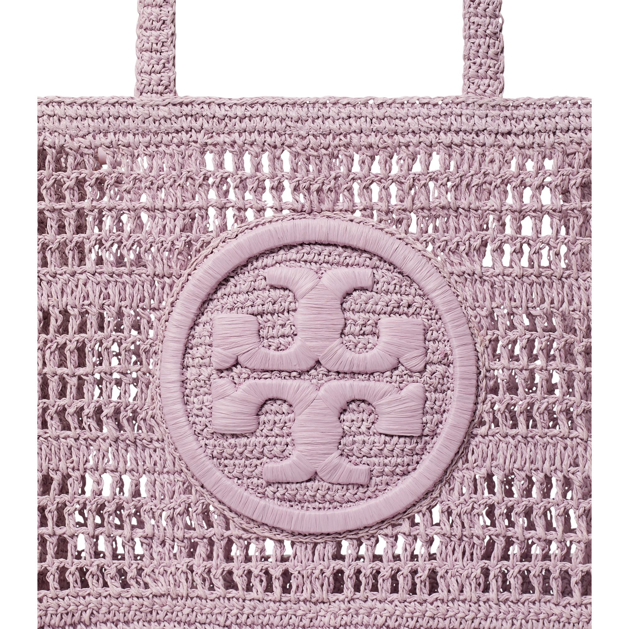 Women Ella Hand-Crocheted Small Tote - Pale Purple
