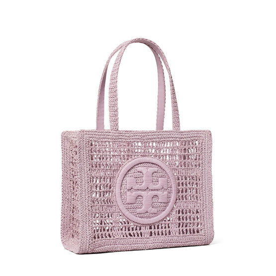 Women Ella Hand-Crocheted Small Tote - Pale Purple