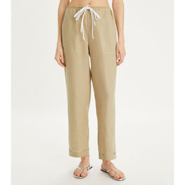 Women Linen Beach Pant - Sand