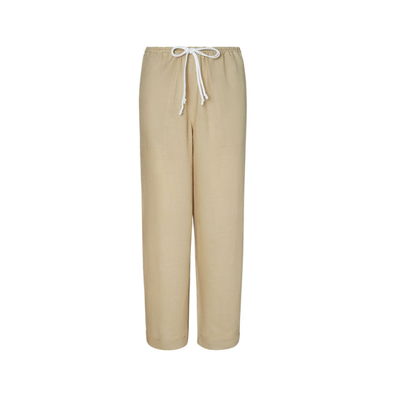 Women Linen Beach Pant - Sand
