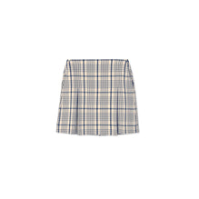 Women Pleated-Front Twill Golf Skirt - Sesame Uptown Plaid