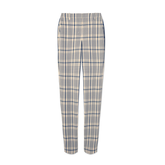 Women Yarn-Dyed Twill Golf Pant - Sesame Uptown Plaid