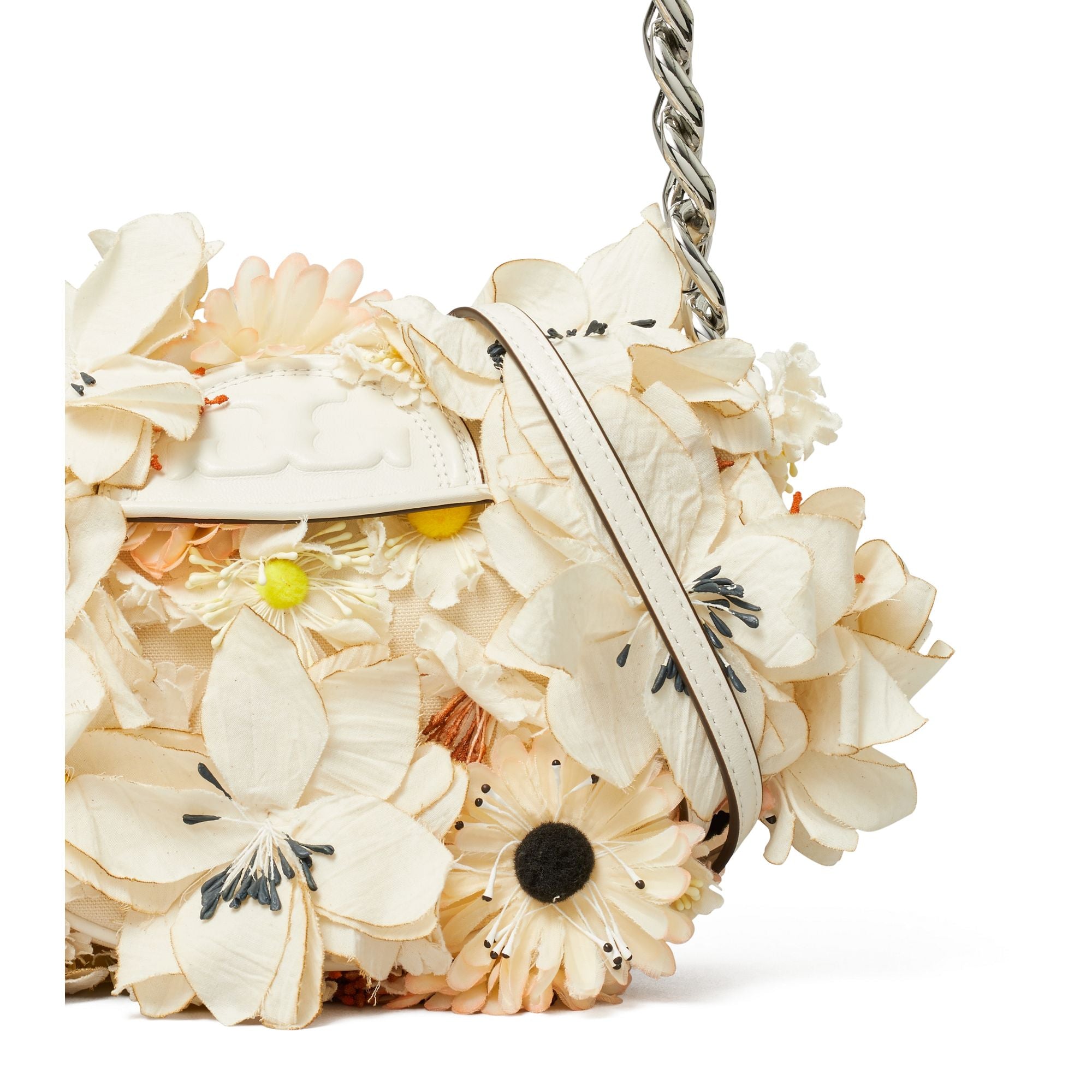 Women Fleming Soft Floral Embellished Mini Crescent Bag - Multi