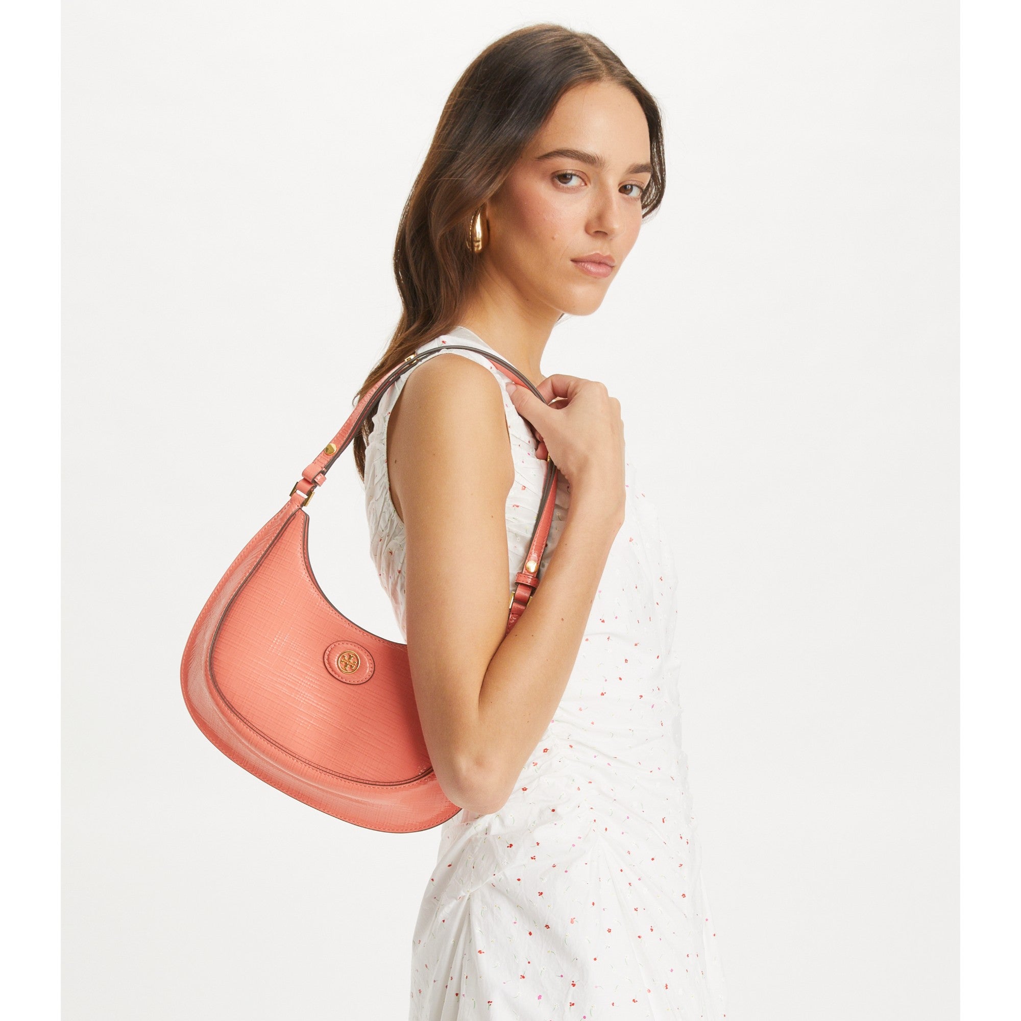 Women Limited Edition Crescent Bag - Coral Crush