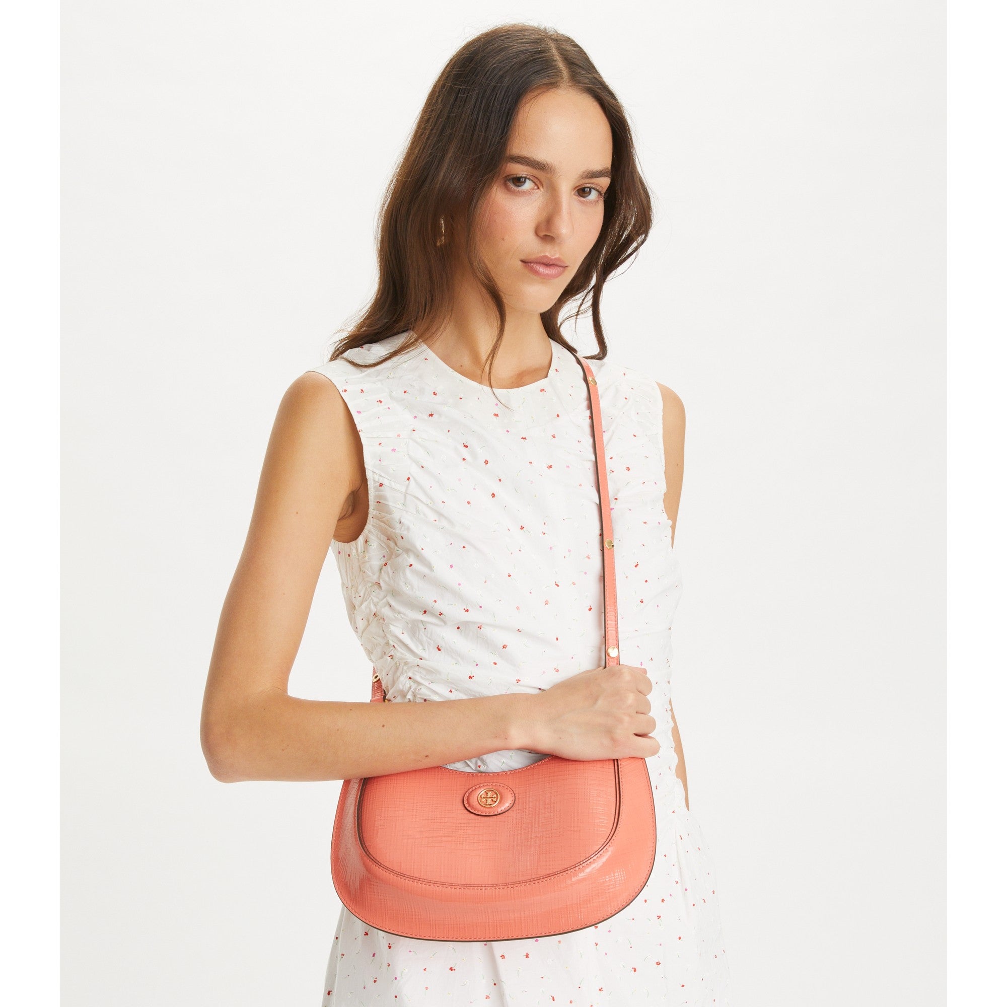 Women Limited Edition Crescent Bag - Coral Crush
