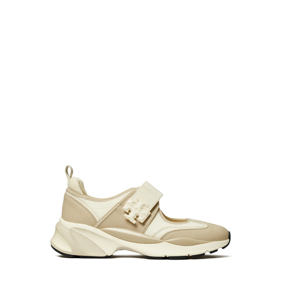 Women Good Luck Mary Jane Trainer - White / Beige