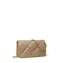 Women Kira Diamond Quilt Chain Wallet - Taupe Oak